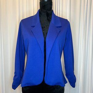 Hybrid & Company Womens Casual Work High Low Blazer Jacket XL Color Royal